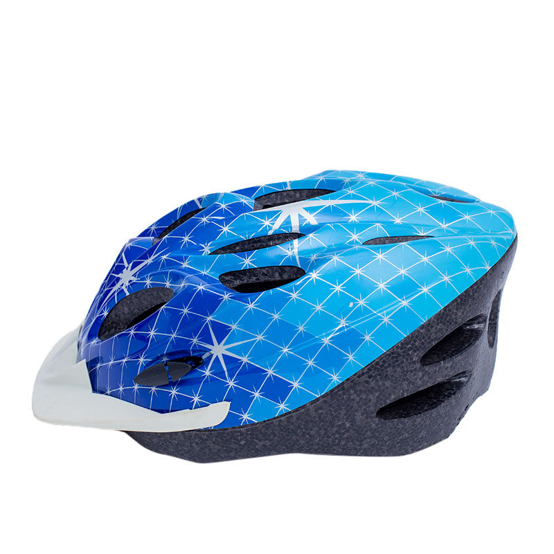 Lightweight outdoor sport Adult out-mold Bicycle Helmet with visor CL-01,helmet for bicycle with Blue color and best price (2)