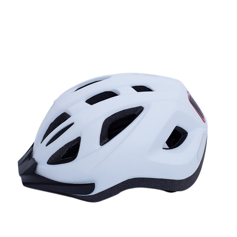 Street bike helmets with LED light, bicycle helmet for Men&Women cycle helmet with detachable visor (2)