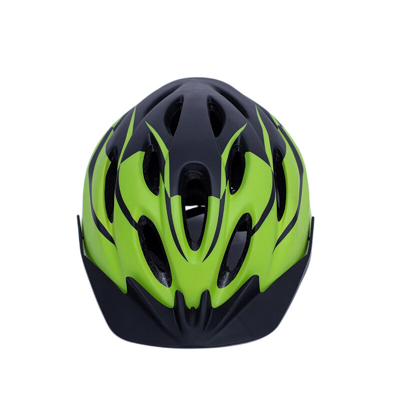 YouthAdult bike helmet with visor, 19 vents, adjustable dial fit, multiple colors (5)